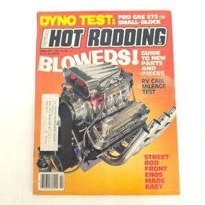 Popular Hot Rodding Magazine February 1980 Racing Dragster Blower Dyno Fire Show